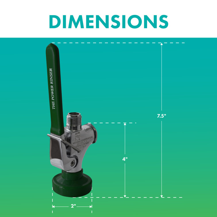 Niagara Conservation Niagara 1Spray With 0.68 GPM 2In. Wide Low Flow